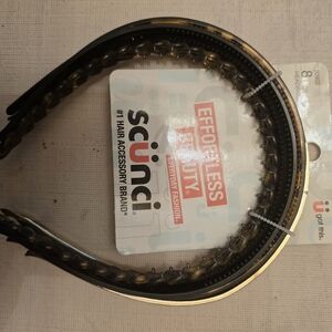 Scunci Black and Gold Headbands